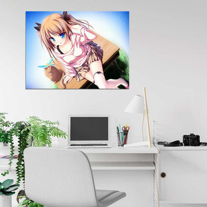Beautiful Eyes Cute Girl Amazing Anime Manga Art Wall Art Print Poster