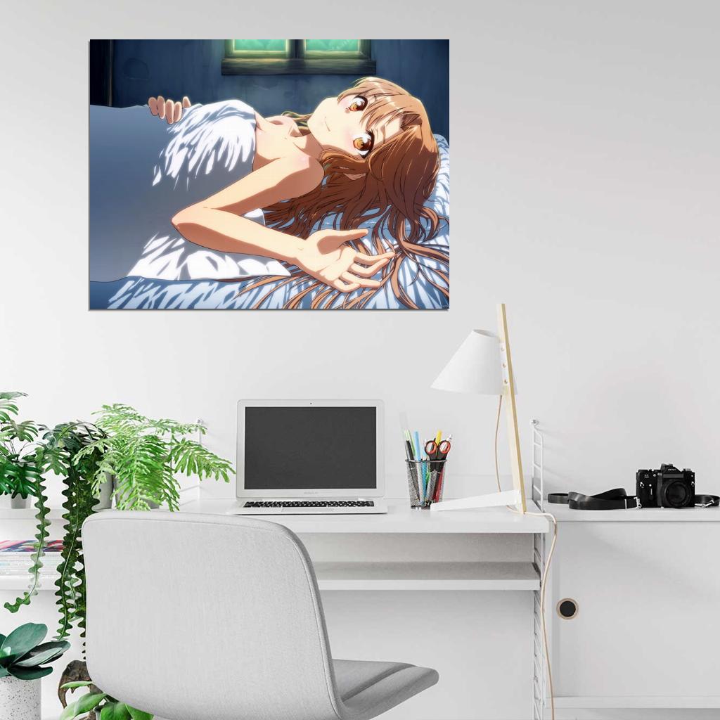 Asuna Yuuki Beautiful Cute Girl Sword Art Online Anime Manga Art Wall Art Print Poster