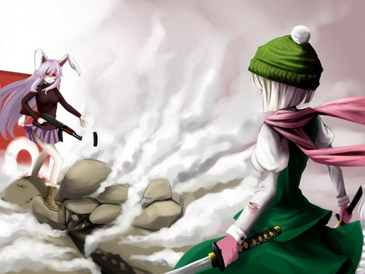Youmu Konpaku Reisen Udongein Inaba Touhou Project Anime Manga Art Wall Art Print Poster