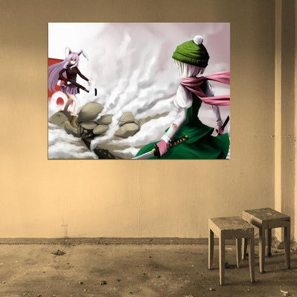 Youmu Konpaku Reisen Udongein Inaba Touhou Project Anime Manga Art Wall Art Print Poster