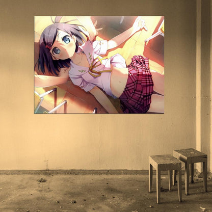 Tsukiko Tsutsukakushi The Hentai Prince and the Stony Cat Cute Horny Girl Anime Manga Art Wall Art Print Poster