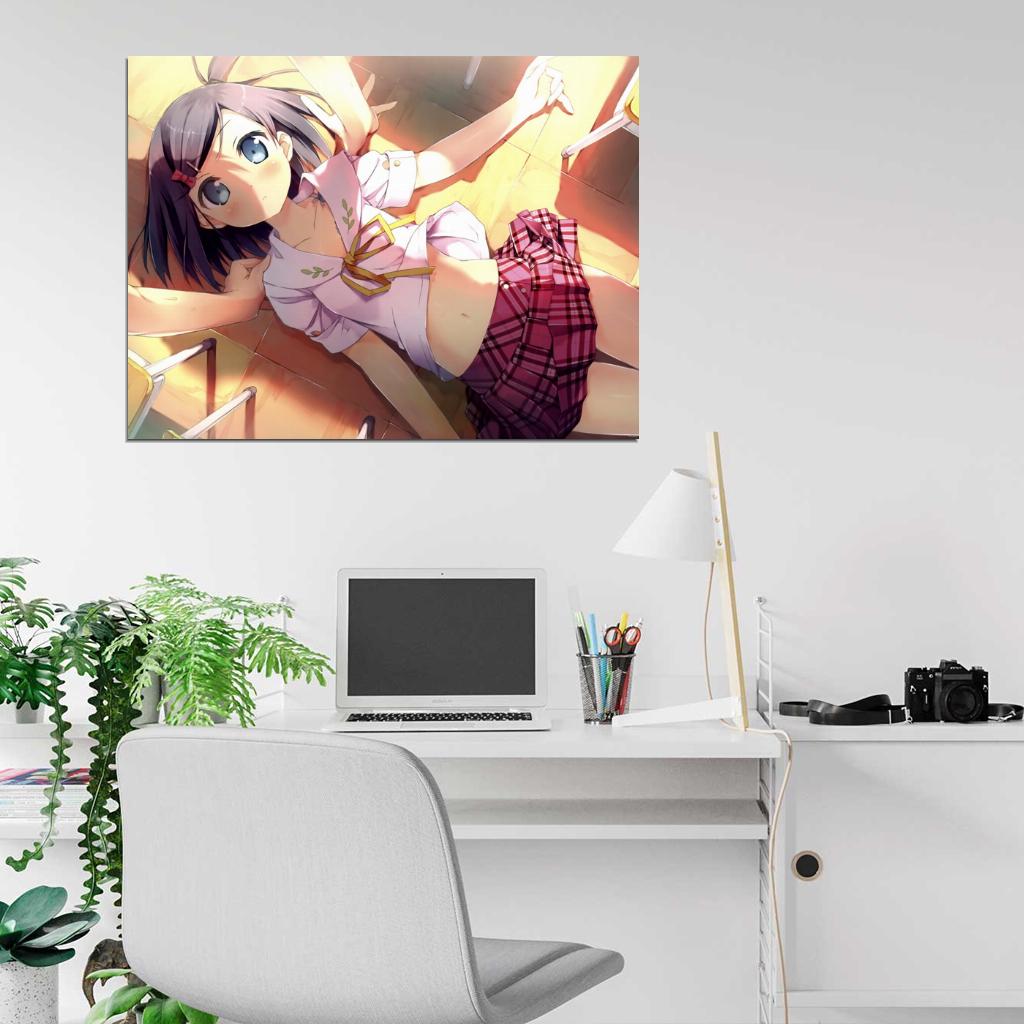 Tsukiko Tsutsukakushi The Hentai Prince and the Stony Cat Cute Horny Girl Anime Manga Art Wall Art Print Poster