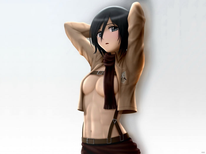 Attack on Titan Mikasa Ackerman Shingeki no Kyojin Hot Topless Anime Manga Art Wall Art Print Poster