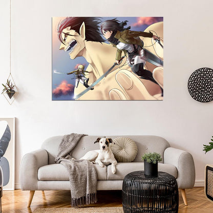 Attack on Titan Mikasa Ackerman Shingeki no Kyojin Awesome Anime Manga Art Wall Art Print Poster