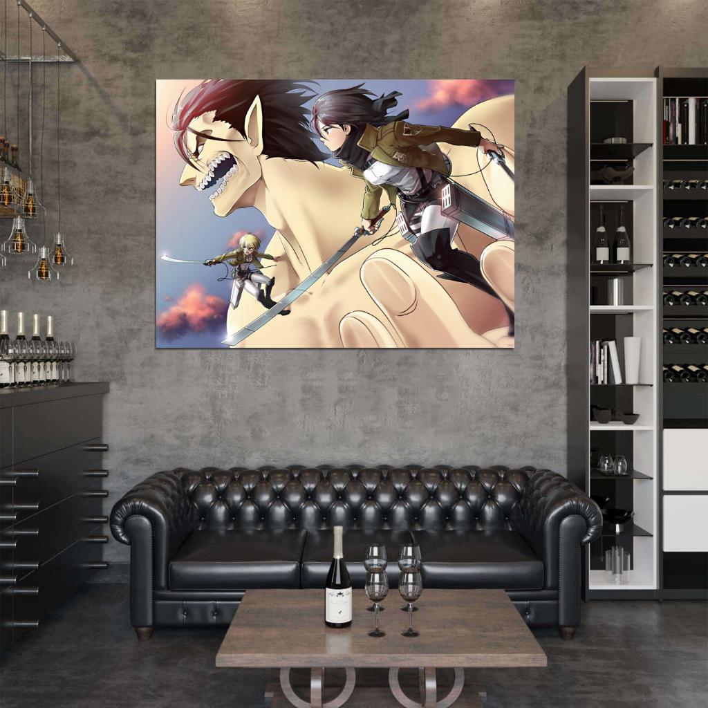 Attack on Titan Mikasa Ackerman Shingeki no Kyojin Awesome Anime Manga Art Wall Art Print Poster