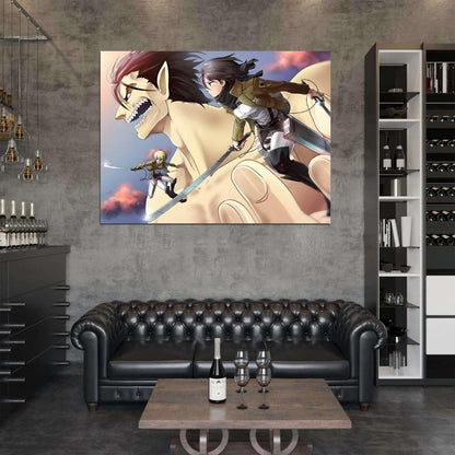 Attack on Titan Mikasa Ackerman Shingeki no Kyojin Awesome Anime Manga Art Wall Art Print Poster