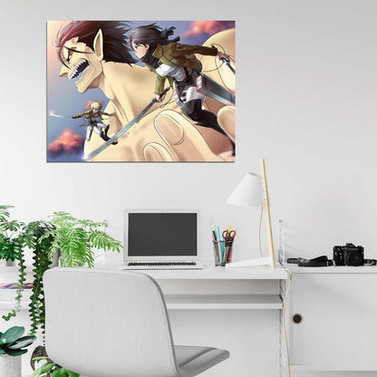 Attack on Titan Mikasa Ackerman Shingeki no Kyojin Awesome Anime Manga Art Wall Art Print Poster