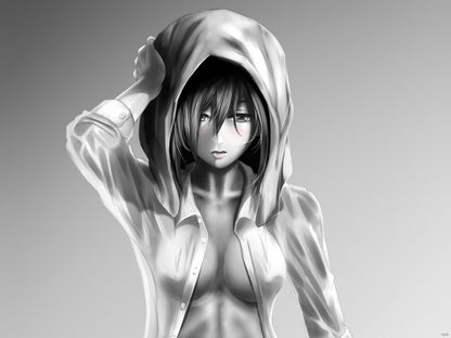 Attack on Titan Mikasa Ackerman Shingeki no Kyojin Hot Boobs Tits Anime Manga Art Wall Art Print Poster