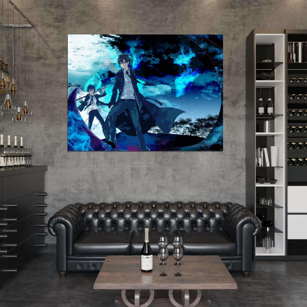 Blue Exorcist Rin Okumura Ao no Exorcist Beautiful Anime Manga Art Wall Art Print Poster