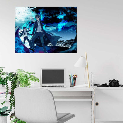 Blue Exorcist Rin Okumura Ao no Exorcist Beautiful Anime Manga Art Wall Art Print Poster