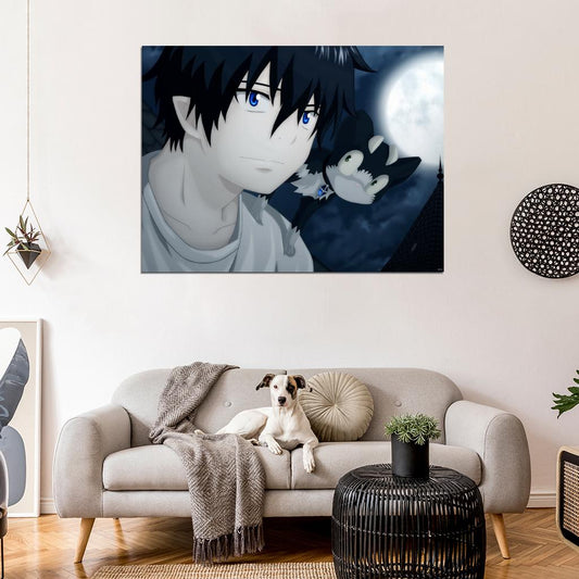 Blue Exorcist Rin Okumura Ao no Exorcist Anime Manga Art Wall Art Print Poster