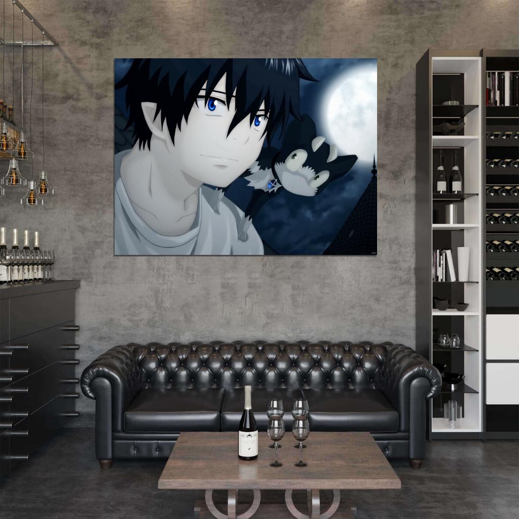 Blue Exorcist Rin Okumura Ao no Exorcist Anime Manga Art Wall Art Print Poster