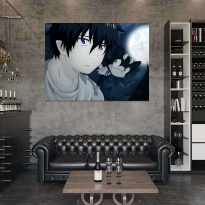 Blue Exorcist Rin Okumura Ao no Exorcist Anime Manga Art Wall Art Print Poster