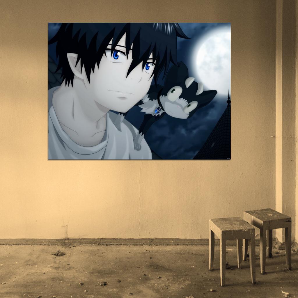 Blue Exorcist Rin Okumura Ao no Exorcist Anime Manga Art Wall Art Print Poster