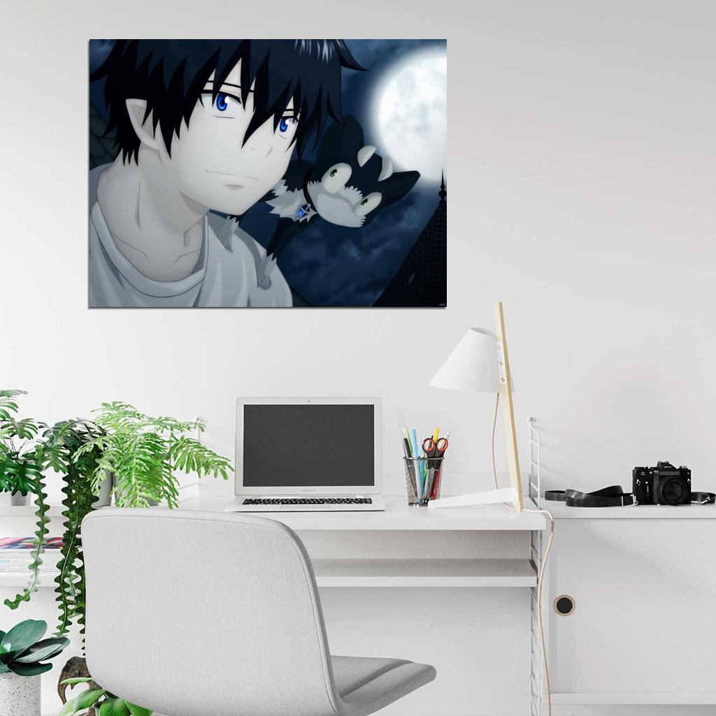 Blue Exorcist Rin Okumura Ao no Exorcist Anime Manga Art Wall Art Print Poster