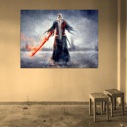 Genryusai Shigekuni Yamamoto Bleach Awesome Anime Manga Art Wall Art Print Poster