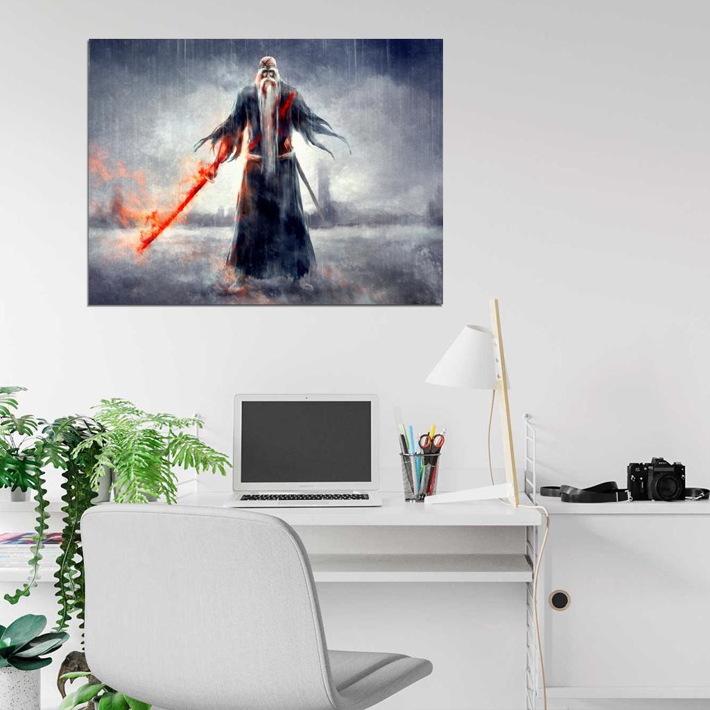 Genryusai Shigekuni Yamamoto Bleach Awesome Anime Manga Art Wall Art Print Poster