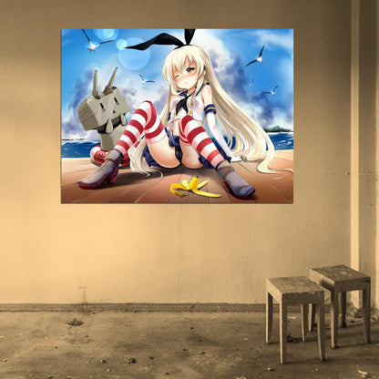 Kantai Collection Hot Cute Girl Panties Anime Manga Art Wall Art Print Poster