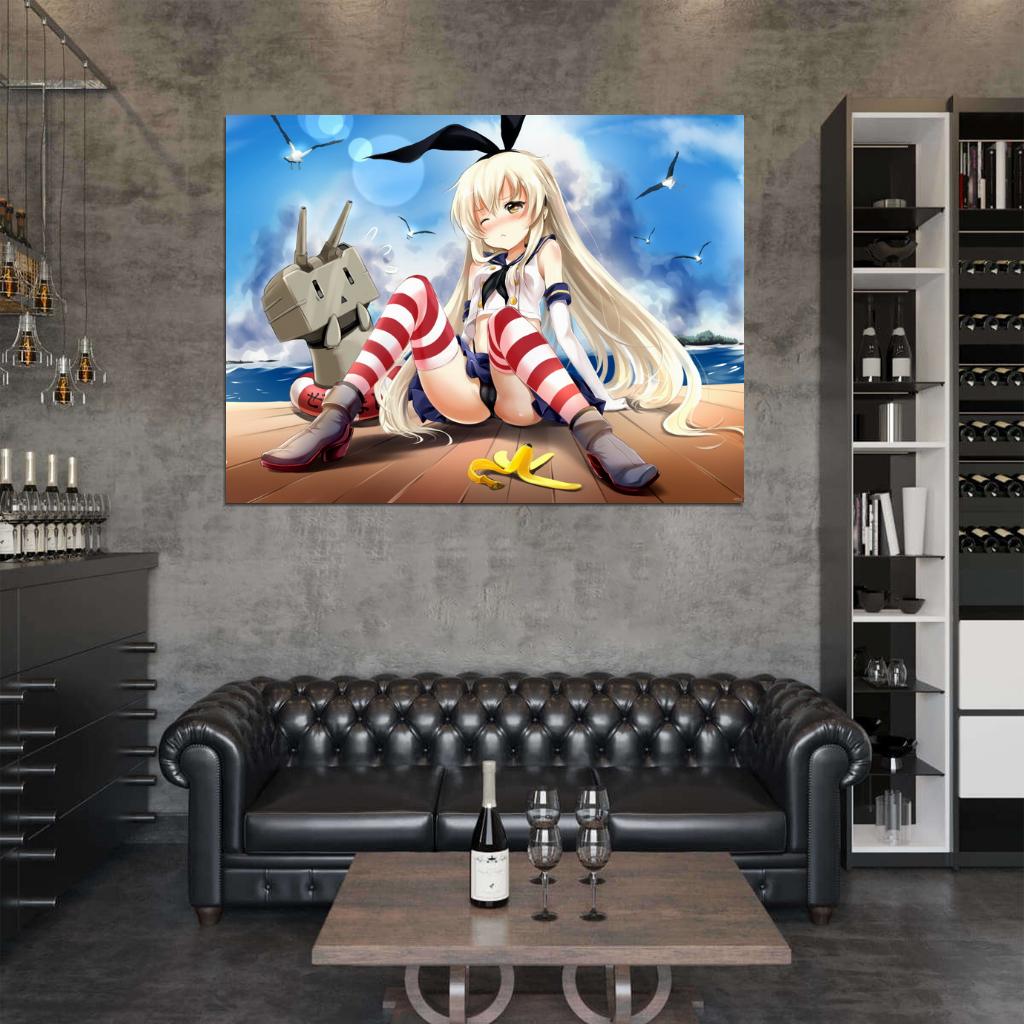 Kantai Collection Hot Cute Girl Panties Anime Manga Art Wall Art Print Poster
