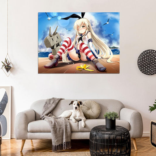 Kantai Collection Hot Cute Girl Panties Anime Manga Art Wall Art Print Poster