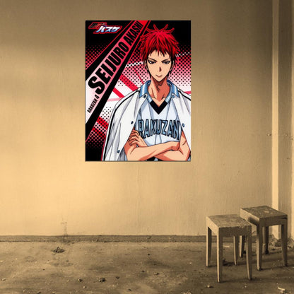 Kuroko no Basuke Seijuro Akashi Kuroko's Basketball Anime Manga Art Wall Art Print Poster