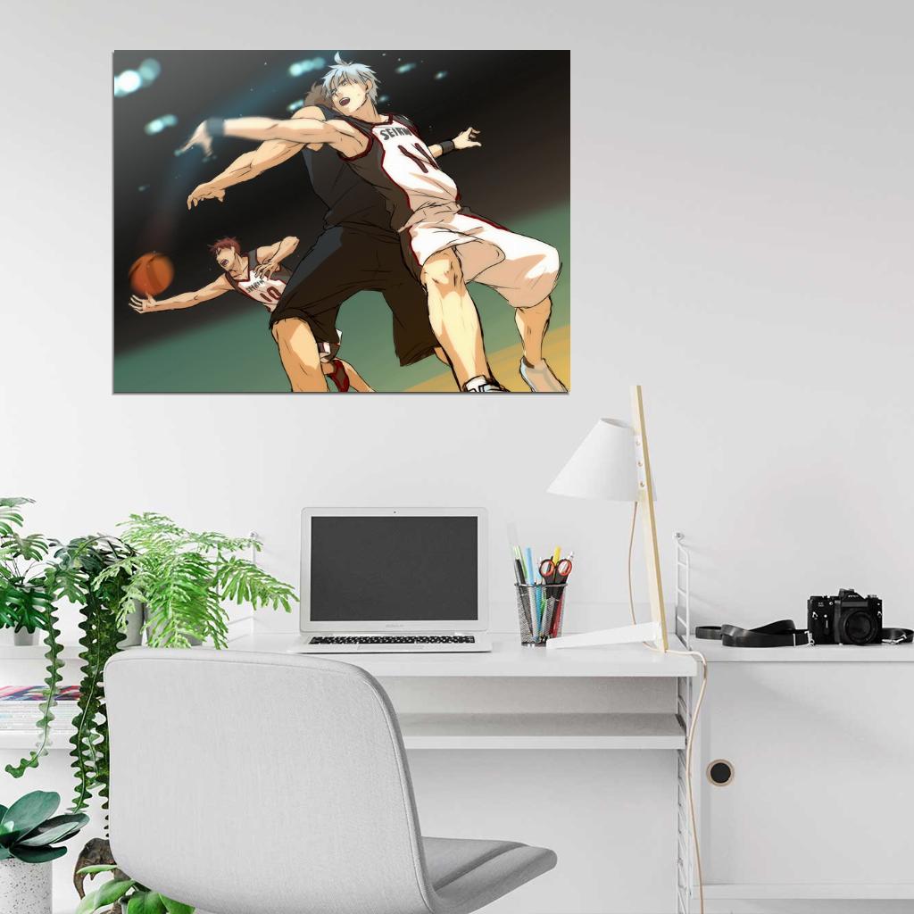 Kuroko no Basuke Taiga Kagami Pass Kuroko's Basketball Anime Manga Art Wall Art Print Poster