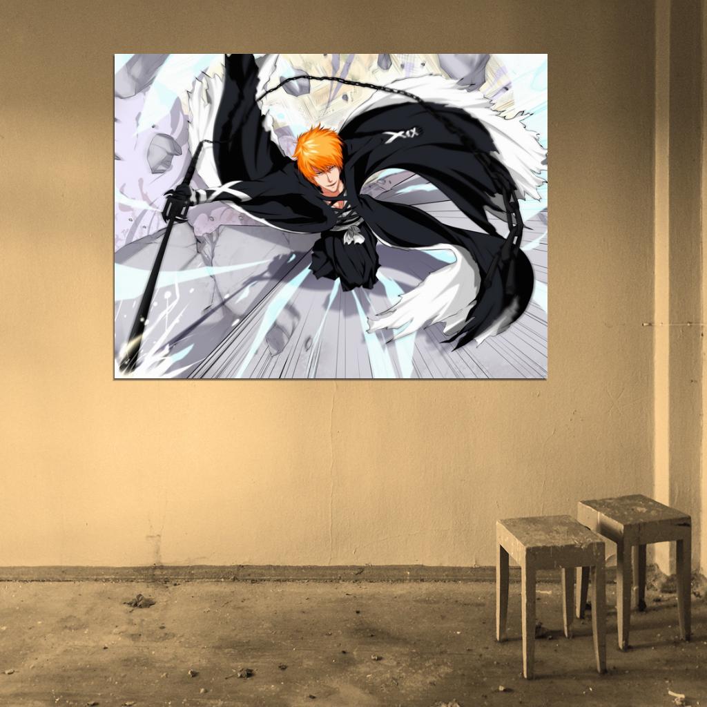 Ichigo Kurosaki Bleach Amazing Awesome Anime Manga Art Wall Art Print Poster