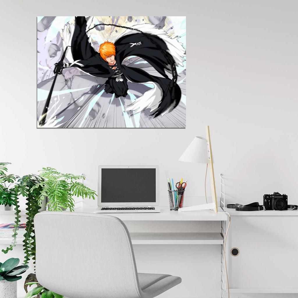 Ichigo Kurosaki Bleach Amazing Awesome Anime Manga Art Wall Art Print Poster