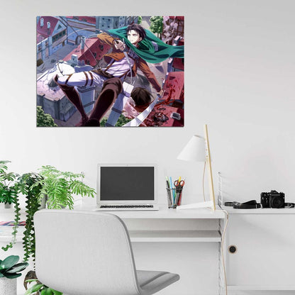 Levi Ackerman Shingeki no Kyojin Attack on Titan Awesome Anime Manga Art Wall Art Print Poster