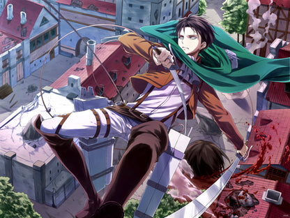 Levi Ackerman Shingeki no Kyojin Attack on Titan Awesome Anime Manga Art Wall Art Print Poster