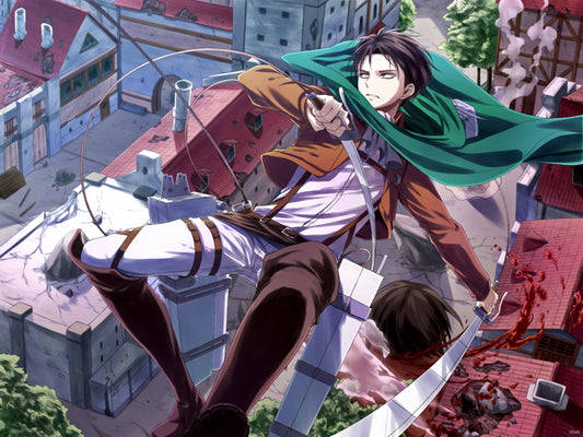 Levi Ackerman Shingeki no Kyojin Attack on Titan Awesome Anime Manga Art Wall Art Print Poster
