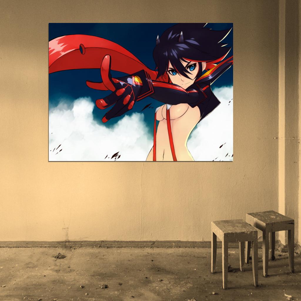 Ryuko Matoi Kill la Kill Hot Girl Boobs Anime Manga Art Wall Art Print Poster