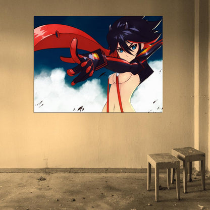Ryuko Matoi Kill la Kill Hot Girl Boobs Anime Manga Art Wall Art Print Poster