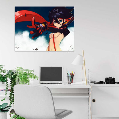Ryuko Matoi Kill la Kill Hot Girl Boobs Anime Manga Art Wall Art Print Poster
