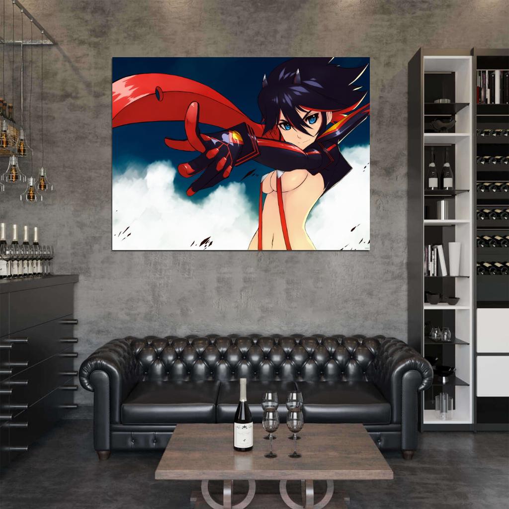 Ryuko Matoi Kill la Kill Hot Girl Boobs Anime Manga Art Wall Art Print Poster