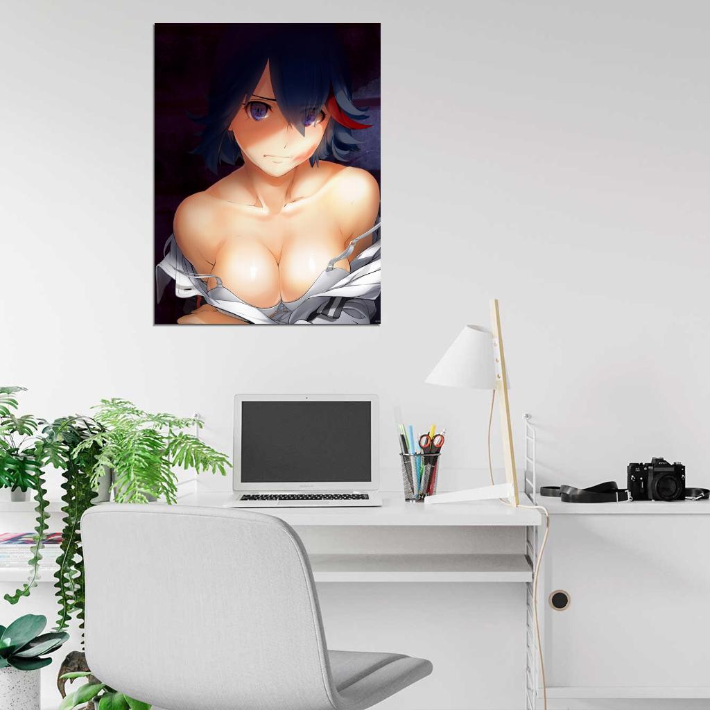 Ryuko Matoi Kill la Kill Hot Busty Girl Big Boobs Anime Manga Art Wall Art Print Poster