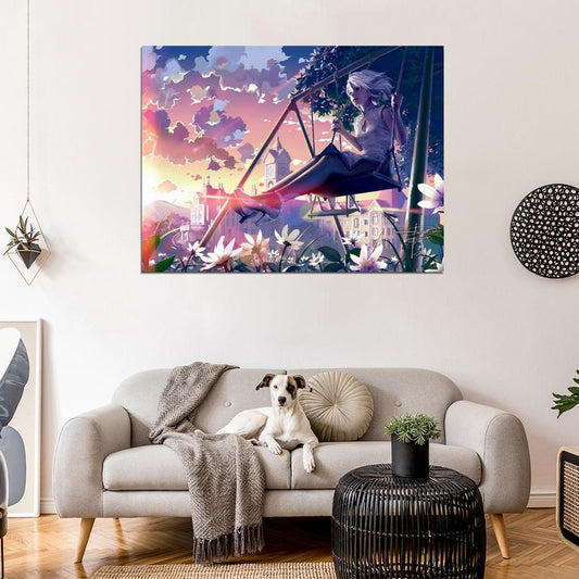 Sakuya Izayoi Touhou Project Hot Beautiful Girl Anime Manga Art Wall Art Print Poster