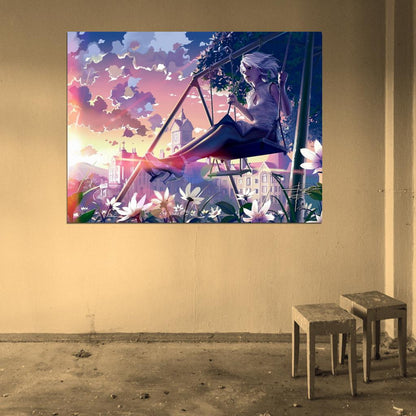 Sakuya Izayoi Touhou Project Hot Beautiful Girl Anime Manga Art Wall Art Print Poster