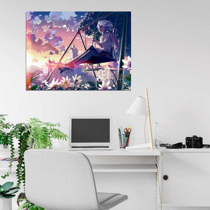 Sakuya Izayoi Touhou Project Hot Beautiful Girl Anime Manga Art Wall Art Print Poster