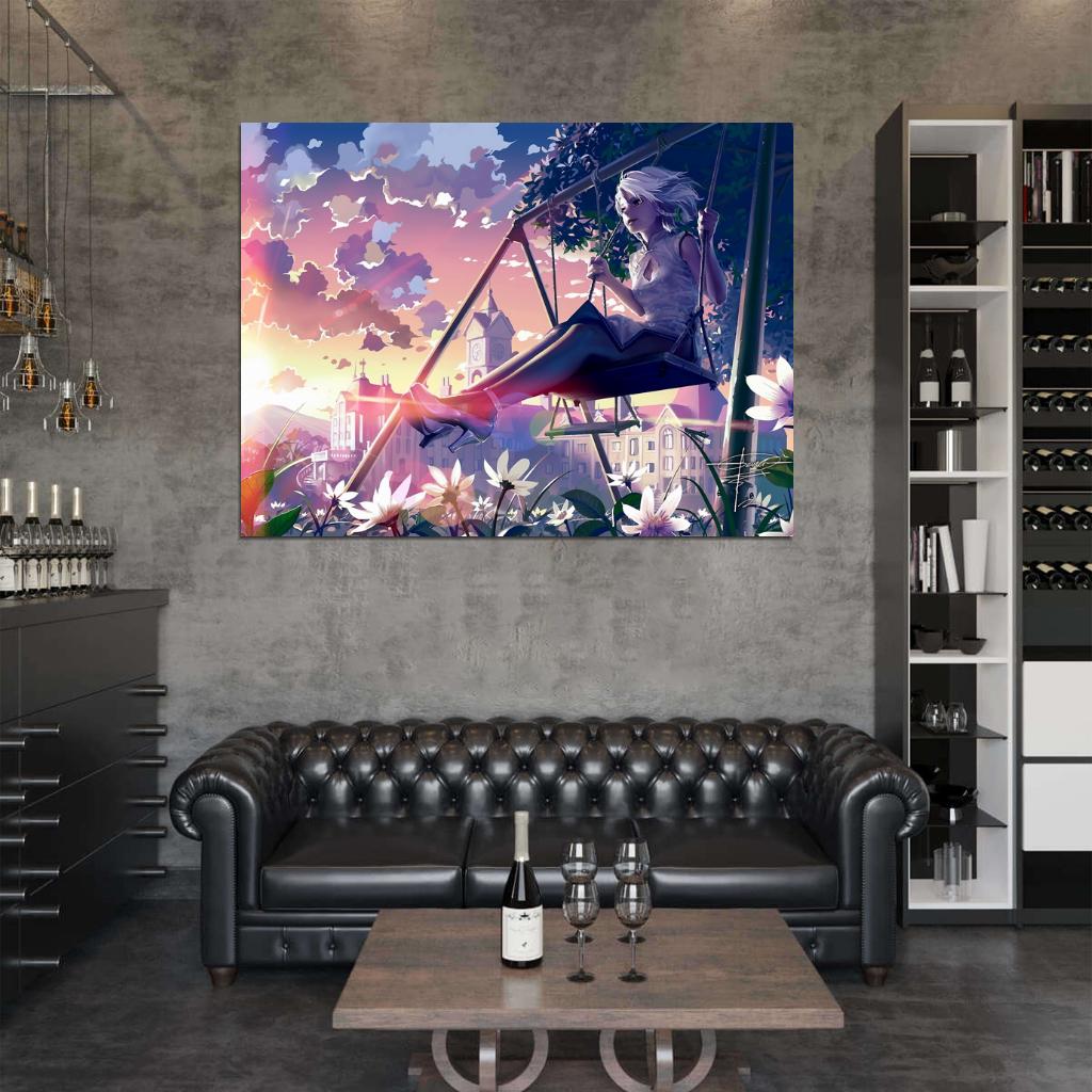 Sakuya Izayoi Touhou Project Hot Beautiful Girl Anime Manga Art Wall Art Print Poster