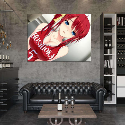 Hot Sport Busty Redhead Girl Beautiful Awesome Anime Manga Art Wall Art Print Poster