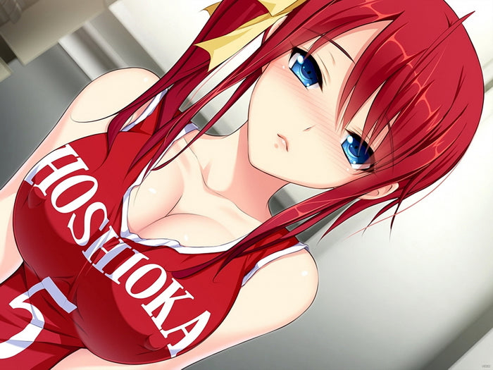 Hot Sport Busty Redhead Girl Beautiful Awesome Anime Manga Art Wall Art Print Poster