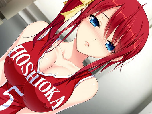 Hot Sport Busty Redhead Girl Beautiful Awesome Anime Manga Art Wall Art Print Poster