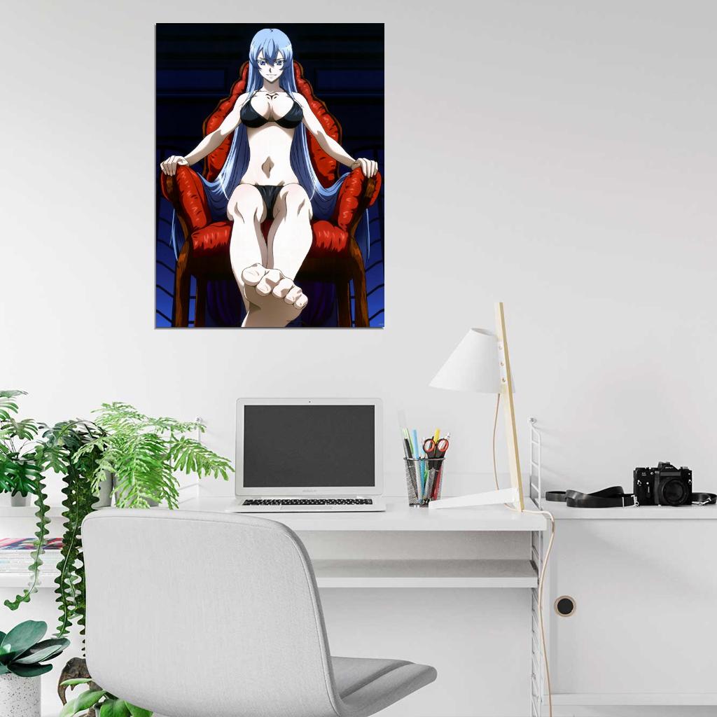 Akame ga Kill! Esdeath Hot Babe Anime Manga Art Wall Art Print Poster