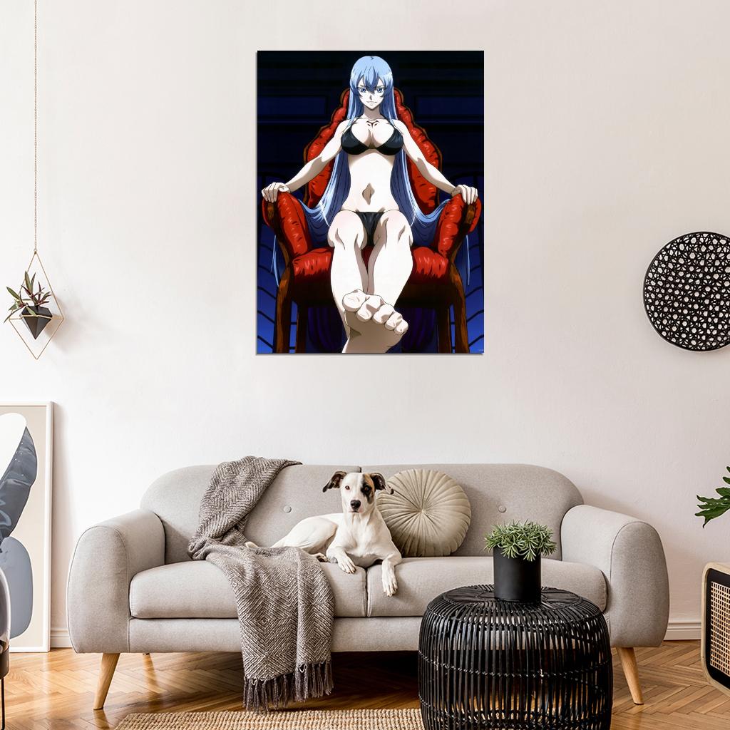 Akame ga Kill! Esdeath Hot Babe Anime Manga Art Wall Art Print Poster