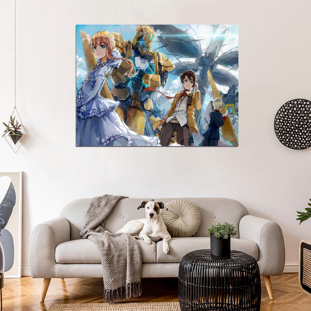 Aldnoah.Zero Mecha Characters Aldnoah Zero Love Anime Manga Art Wall Art Print Poster