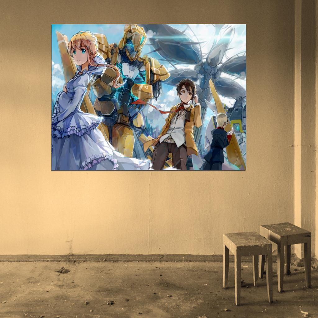Aldnoah.Zero Mecha Characters Aldnoah Zero Love Anime Manga Art Wall Art Print Poster