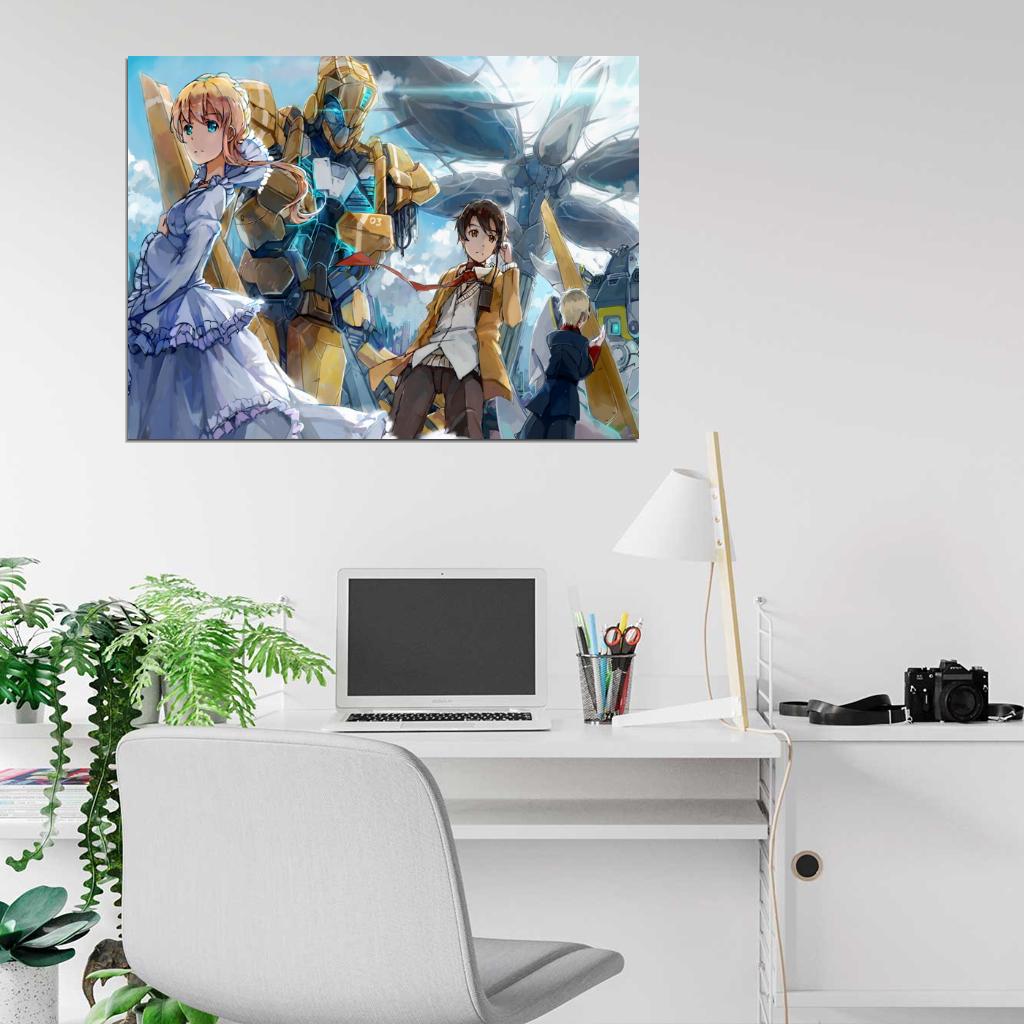 Aldnoah.Zero Mecha Characters Aldnoah Zero Love Anime Manga Art Wall Art Print Poster
