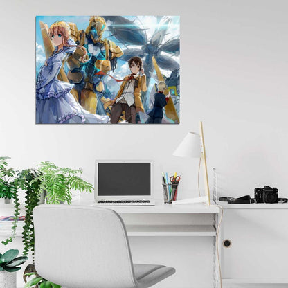 Aldnoah.Zero Mecha Characters Aldnoah Zero Love Anime Manga Art Wall Art Print Poster