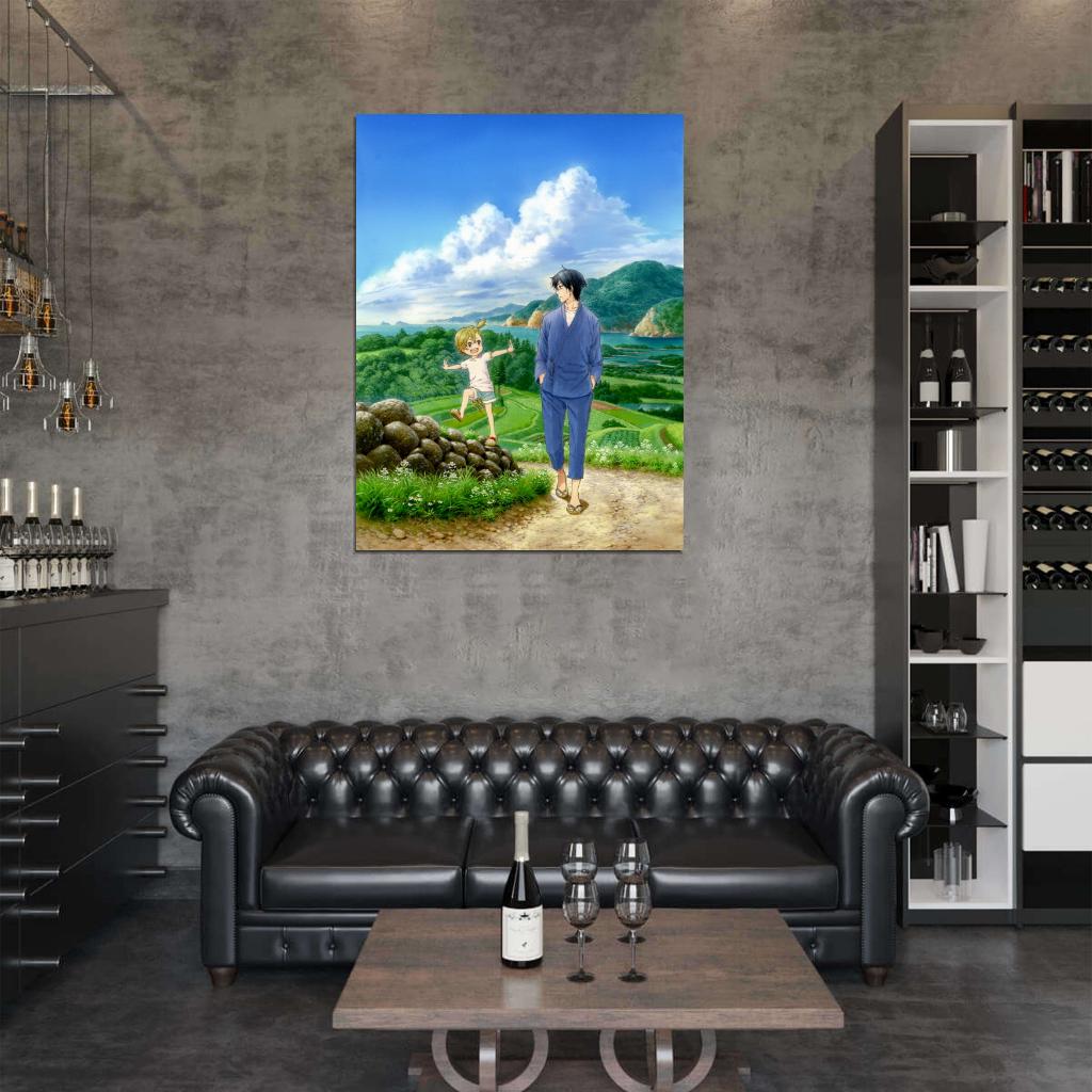 Barakamon Handa Seishuu Kotoishi Naru Kubota Hina Painting Anime Manga Art Wall Art Print Poster